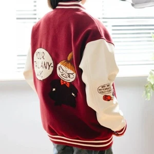 Chaqueta Moomin Patch Little My Stadium Roja Unisex Talla L (US M) Japón Nueva - Imagen 1 de 8