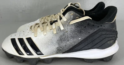 Youth Adidas Icon 4 Size 3.5 Baseball Cleats SPG 753001 Color Black White - Image 1 of 4