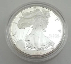 1996 - P American Silver Eagle - Moneda de un dólar de Estados Unidos a prueba ~ #6667 - Imagen 1 de 5