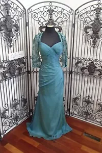 3004 Val Stefani 7502 LT SEA GRÖSSE 14 $ 394 FORMELLES NEUES KLEID DRESS - Bild 1 von 9