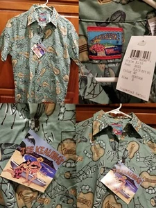 NWT Vtg Reyn Spooner Joe Kealoha Hawaiian Camp Vintage Molokai Ukulele Shirt S - Picture 1 of 9