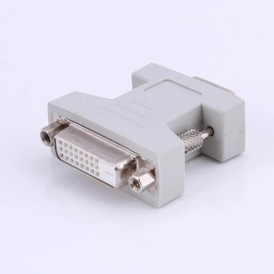 NEW DVI-D Female Analog (24+1) to VGA Male (15-pin) Connector Adapter dual link - Image 1 of 4