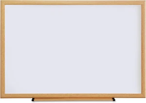 Universal Dry Erase Board, Melamine, 36 X 24, Oak Frame () - Picture 1 of 8