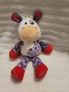 Ganz Chloe Cow Plush 9" Stuffed Animal Red Blue 1st Edition Webkinz NK108 No Cod - Picture 1 of 4