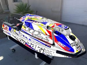 kawasaki jet ski 440 550 sx purple kit graphics decals stickers wrap 550sx - Picture 1 of 3