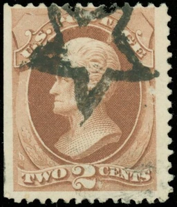 US SCOTT #146, Used With Neat "HOLLOW 5-POINT STAR" FANCY CANCEL! - Picture 1 of 1