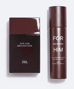 Limited ZARA 🔥 FOR HIM RED EDITION ~ SET~ EDP 100ml + 100ml Body Spray ~Neu~OVP - Bild 1 von 2