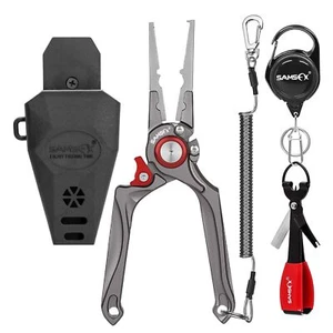 SAMSFX Fishing Pliers, Muti-Function Fly Fishing Tools, 8" Saltwater Resistan... - Picture 1 of 9