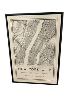 Druck "New York City" von Jake Goossen minimalistischer Stadtplan - Bild 1 von 5
