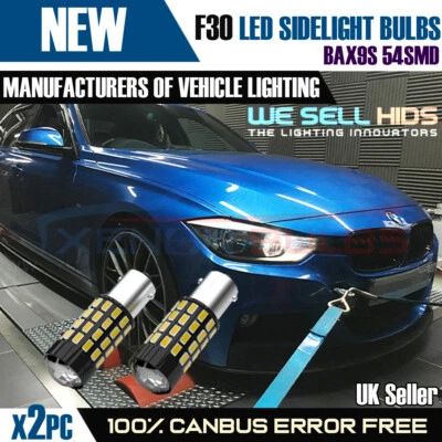H6W BMW F30 F20 Sidelights error free canbus Bulbs 54 SMD Error Free BAX9S x2 - Image 1 of 4