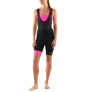 Skins DNAmic Cycling Women's Bib 1/2 Tights Black/Pink Small New with Tags - Picture 1 of 13