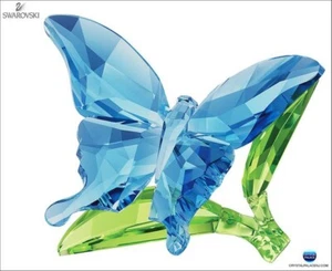 Swarovski 2016 Butterfly 🦋 on Leaves Rare, Retired & NMIB #5136834 - Picture 1 of 11