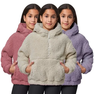 Pullover Mondetta Juvenil 1/2 Cremallera Sherpa Lila, Rosa, Beige 5/6 7/8 9/10 11/12 - Imagen 1 de 19