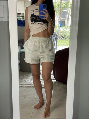 Pantalones Cortos Rails Verde Y Blanco Polar Tye Dye Jane Talla Pequeña Foto 1 de 4