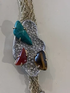 Alexis Bittar Roxbury Cluster Y Halskette goldfarben echte Steine  - Bild 1 von 8