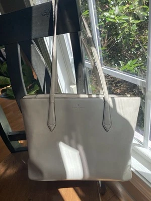 KATE SPADE NEW YORK Leather BREANNA Tote/Shopper/Shoulder Bag ~ Parchment White - Image 1 of 4