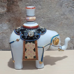 Statua elefante porcellana Andrea by Sadek vintage statuina portacandele - Foto 1 di 11