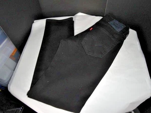 Levis 511 Jeans 31" x 32" Black Slim Fit Stretch Denim 5 Pocket Classic Zip Fly - Picture 1 of 11