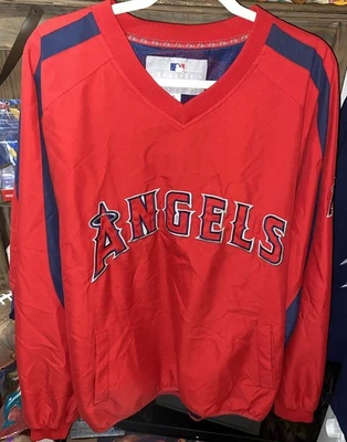 Vtg Genuine Merchandise MLB Los Angeles Angels Pullover Wind Breaker Sz XL - Image 1 of 4