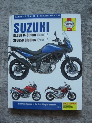 Manual de reparación Haynes Suzuki DL650 V-Strom 2004-2013/SFV650 2009-2013 Gladius Foto 1 de 2