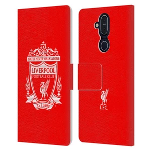 OFFICIAL LIVERPOOL FOOTBALL CLUB CREST 2 PU LEATHER BOOK CASE FOR NOKIA PHONES - Picture 1 of 16