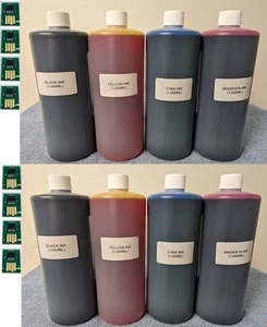 KOMPATYBILNY WKŁAD ATRAMENTOWY Kiaro QuickLabel 200 QL-120 QL-120e (8000ml)CYMK +8 CHIPÓW - Zdjęcie 1 z 1