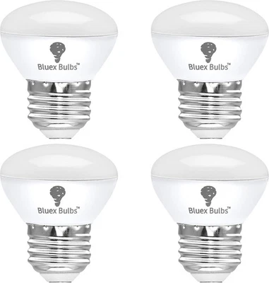 4 Pack R14 LED Bulb 4W E26 Base Mini Reflector Floodlight 4000k - Cool White  - Image 1 of 4