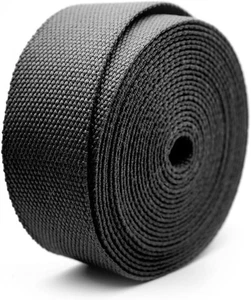 Craftmemore 1,5 Zoll schweres Baumwollgurtband - 1 1/2 Zoll x 5 Yards, schwarz - Bild 1 von 6