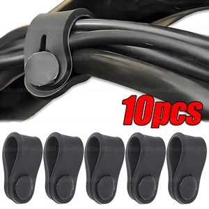 10pcs Black Rubber Wire Tie Set Motorcycle Frame Securing Cable Wiring Harness - Picture 1 of 10