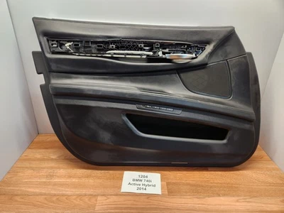 ✅ 10-15 OEM BMW F01 F02 740 передняя водительская дверь карта панель наппа кожа черный * - Изображение 1 из 4