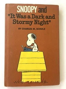 1971 1ST EDITION Snoopy & It Was A Dark And Stormy Night Charles Schulz Vintage - Imagen 1 de 6