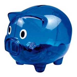 Sparschwein / Farbe: transparent blau - Bild 1 von 1