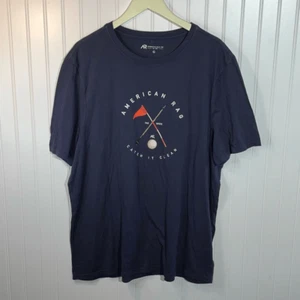 American Rag Golf Catch It Clean Tee Mens XLarge Navy par Birdie Short Sleeve - Picture 1 of 12