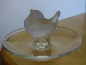 LALIQUE FRANCE CRYSTAL RING RING SPARROW MODEL signed - Picture 1 of 9