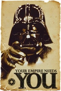 Star Wars Darth Vader Your Empire Needs You Iron on T-shirt Transfer A5 - Picture 1 of 1
