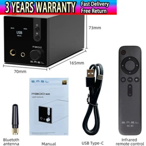 SMSL M300SE USB DAC Bluetooth DAC Balanced Headphone Amplifier + Remote Control - Picture 1 of 5