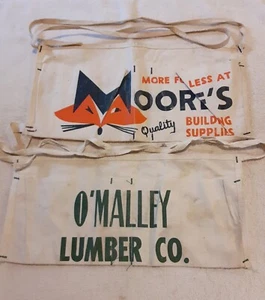 2 SCHREINER NAGELBEUTEL ARBEITSSCHÜRZE MOORES BAUBEDARF & O'MALLEY LUMBER CO - Bild 1 von 7