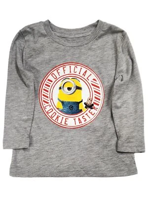 Camiseta de Navidad Despicable Me Toddler Boys Minion Gris Probador de Galletas 2T Foto 1 de 2