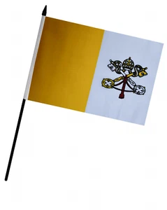 Vatikanstadt Handflagge (9" x 6") - Bild 1 von 3