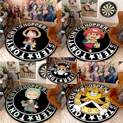 ONE PIECE Carpet Character Round Floor Mat Home Area Rugs Multi-function Anime - Image 1 of 4