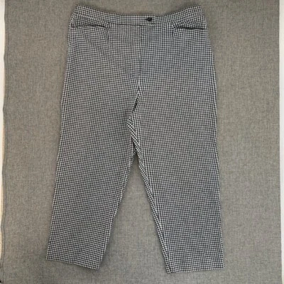 Pantalones cortos a cuadros Sag Harbor talla 14 pantalones de pierna recta tejidos de tiro alto. Foto 1 de 4
