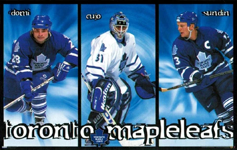 Toronto Maple Leafs 1998 NHL 23x35 POSTER - Curtis Joseph, Mats Sundin, Tie Domi Cover