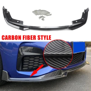 Carbon Fiber FRONT BUMPER SPOILER LIP FOR BMW 3 SERIES G20 M340I M SPORT 19-2022 - Picture 1 of 14
