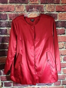 Avenue Jacket 18 Red Casual C80 - Picture 1 of 10