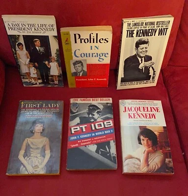 JFK 6-pcPaoerbacks,Profiles In Courage,Kennedy Wit,President’s Day, PT109,Jackie - Image 1 of 4