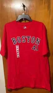 NWT Chris Sale Boston Red Sox Player Name and Number T-shirt. Size Small & Red - Picture 1 of 1