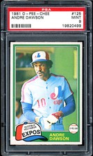 1981 TOPPS OPC O Pee Chee MLB Baseball #125 Andre Dawson HOF PSA 9 MINT Expos