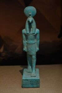 Rare Ancient Egyptian Thoth Statue - God of Wisdom, Hieroglyphics Carved on Base