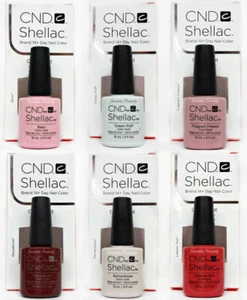 Cnd Shellac Gel Polish - LARGE Base/Top/Color 0.5oz/15ml -  Pick Any Color - Picture 1 of 21