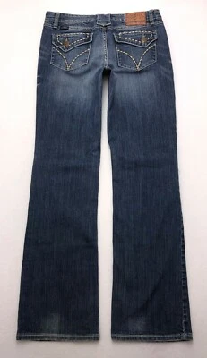 W117 Cowgirl Up Low Rise Bootcut Stretch Jeans tag sz 6 (Measures 29x31") - Image 1 of 4
